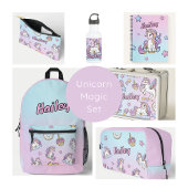 Aangepaste naam Eenhoorn Terug naar school Bedrukte Rugzak