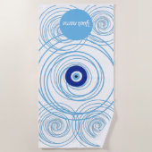 Aangepaste naam Eenmansbescherming zomerhanddoeken Strandlaken (Voorkant)