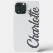 Aangepaste naam eenvoudig modern minimaal prettig Case-Mate iPhone case (Achterkant)