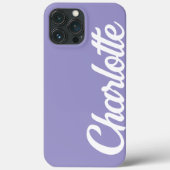 Aangepaste naam eenvoudig modern minimaal prettig Case-Mate iPhone case (Achterkant)