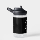 Aangepaste naam eenvoudig Modern Zwart kinder Scho Waterfles (Rechts)