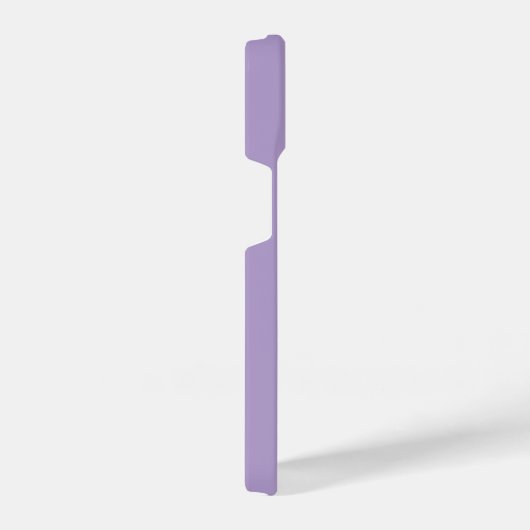 Aangepaste Naam Eenvoudige Minimale Plain Lavendel iPhone Hoesje (Rechterkant)