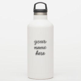 Aangepaste naam Eenvoudige Minimale Script-Sticker Sticker