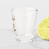 Aangepaste Naam Eenvoudige Moderne Elegante Weddin Shot Glas (Rechts)