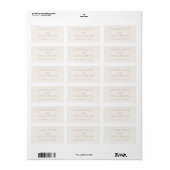 Aangepaste naam Eenvoudige stijlvolle moderne trou Etiket (Full Sheet)