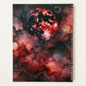 Aangepaste Naam Eerie Bloed Maan Halloween Alcohol Planner (Achterkant)
