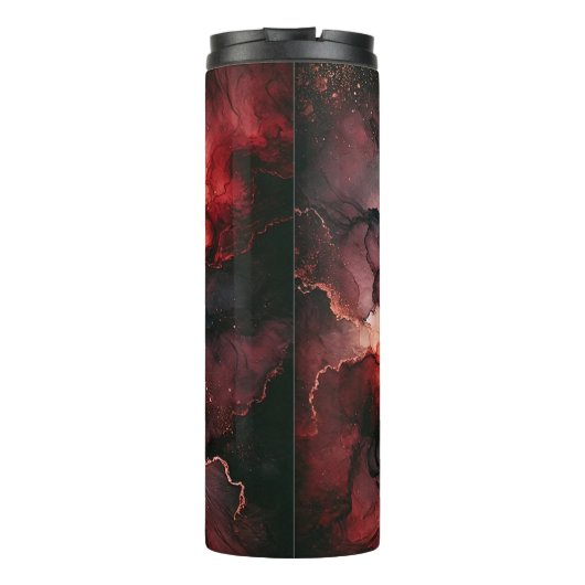 Aangepaste Naam Eerie Bloed Maan Halloween Alcohol Thermosbeker (Achterkant)