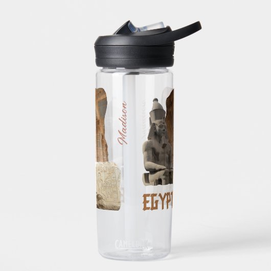 Aangepaste naam EGYPT-fotocollage Waterfles (Links)