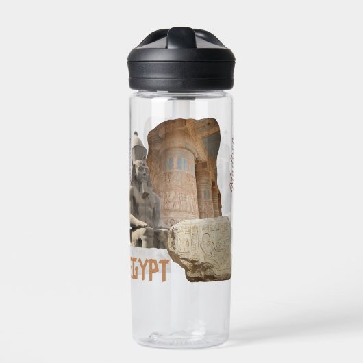 Aangepaste naam EGYPT-fotocollage Waterfles (Voorkant)