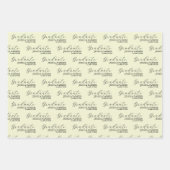 Aangepaste naam Elegant Afstuderen Inpakpapier Vel (Voorkant)