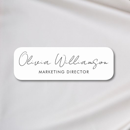 Aangepaste naam Elegant Schrift Modern Persoonlijk Naamplaatje