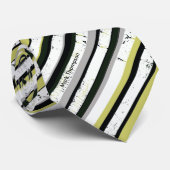 aangepaste naam elegant strips stropdas (Opgerold)