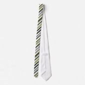 aangepaste naam elegant strips stropdas (Achterkant)
