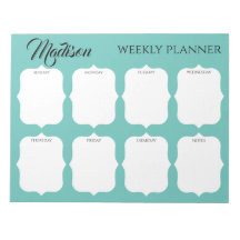 Aangepaste naam Elegant Weekly Planner