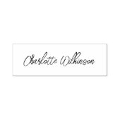 Aangepaste Naam Elegante Cursieve Handtekening Zelfinktende Stempel (Design)
