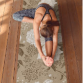 aangepaste naam Elegante  Floral Yoga Mat