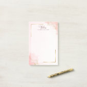 Aangepaste naam Elegante Post-It® notities Notes (Op bureau)