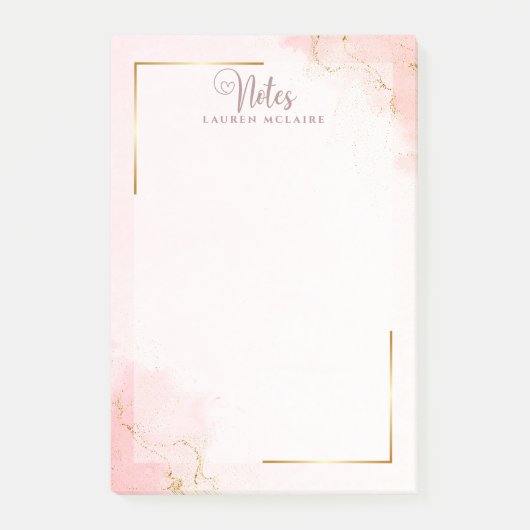 Aangepaste naam Elegante Post-It® notities Notes (Voorkant)
