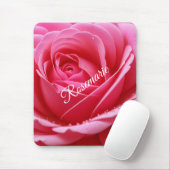 Aangepaste naam Elegante Roos Bloem Muismat (Met muis)