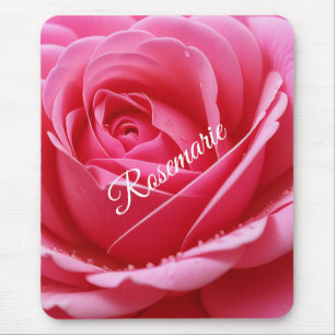 Aangepaste naam Elegante Roos Bloem Muismat