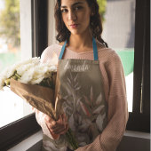 Aangepaste naam Elegante Vrouwelijke Waterverf Blo Schort