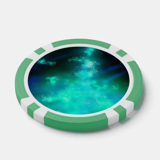 Aangepaste naam Emerald Green Poker Chips (Enkel)