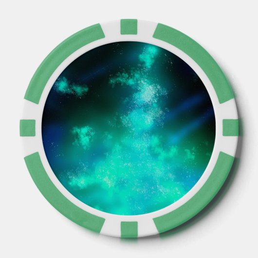 Aangepaste naam Emerald Green Poker Chips (Voorkant)