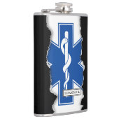 Aangepaste naam EMT Paramedische symbolen uitvouwe Heupfles (Rechts)