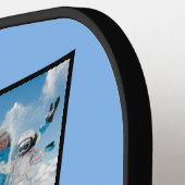 Aangepaste naam en 2 foto's BESTE DAD OOIT Pickleball Paddle (Links Detail)