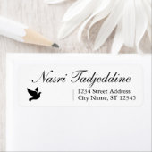 Aangepaste naam en aangepast adres wissen etiket (Insitu)