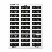 Aangepaste naam en adres Philadelphia Pennsylvania Etiket (Full Sheet)