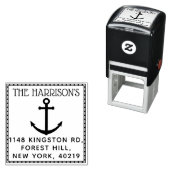 Aangepaste naam en adres voor auteur  zelfinktende stempel (In situ)