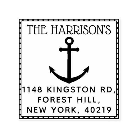 Aangepaste naam en adres voor auteur  zelfinktende stempel (Design)