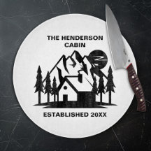 Aangepaste naam en datum Cabine en bergen