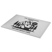 Aangepaste naam en datum Cabine en bergen Snijplank (Hoek)