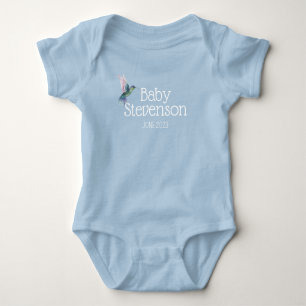 Aangepaste naam en datum Genderneutrale Baby-badpa Romper