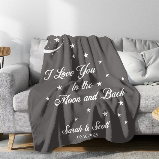 Aangepaste naam en datum huwelijkscadeau deken, sherpa deken