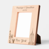 Aangepaste naam en datum New York City Gegraveerde Lijstjes (Links)