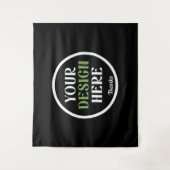 Aangepaste naam en datum ontwerp voor trouwfeest wandkleed (Voorkant)