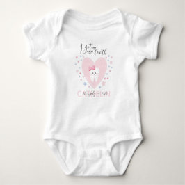 Aangepaste naam en datum van tething Baby Girl Out Romper