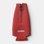 Aangepaste naam en Football voor kleuren Flesjeskoeler (Achterkant)