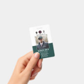 Aangepaste naam en foto | Bedrijfsbeveiliging Badge (Handheld)