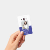 Aangepaste naam en foto | Bedrijfsbeveiliging Badge (Handheld)