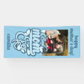 Aangepaste naam en foto "Beste moeder ooit" Spandoek (Horizontaal)