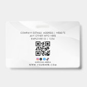 Aangepaste naam en foto | Beveiligings-ID-kaart Ba Badge (Achterkant)