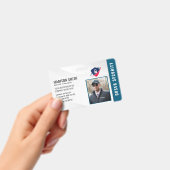 Aangepaste naam en foto | Beveiligings-ID-kaart Ba Badge (Handheld)