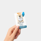 Aangepaste naam en foto |  Beveiligingsidentiteits Badge (Handheld)