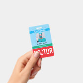 Aangepaste naam en foto | Dokterslegitimatiekaart Badge (Handheld)