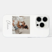 Aangepaste naam en foto | Gepersonaliseerd cadeau Case-Mate iPhone Case (Achterkant (horizontaal))