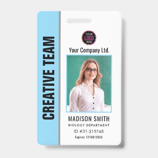 Aangepaste naam en foto | ID-kaart badge (Voorzijde)